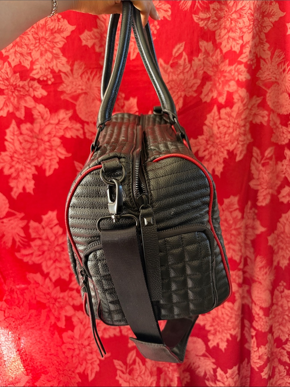 L.A.M.B. Quilted leather small duffle barrel bag - Picture 10 of 10